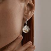 Серьги из серебра с перламутром