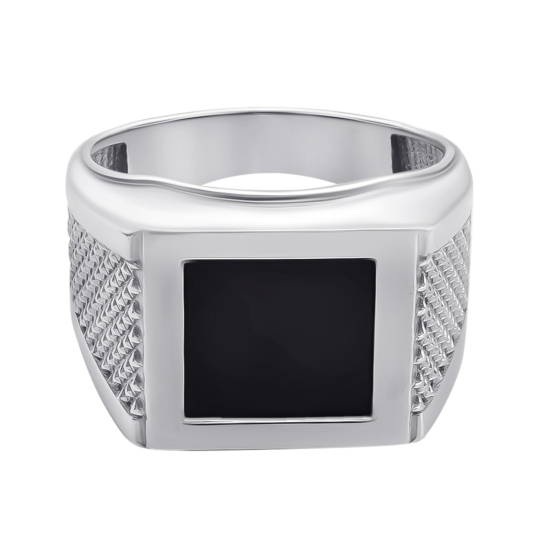 Кольцо из серебра с чернением "Филин"