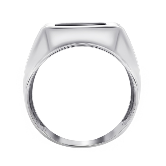 Кольцо из серебра с чернением "Филин"