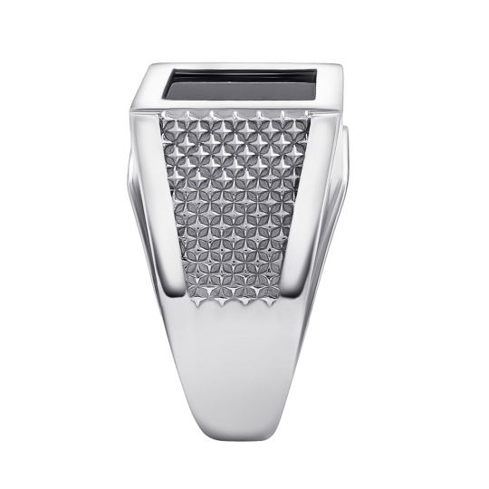 Кольцо из серебра с чернением "Филин"