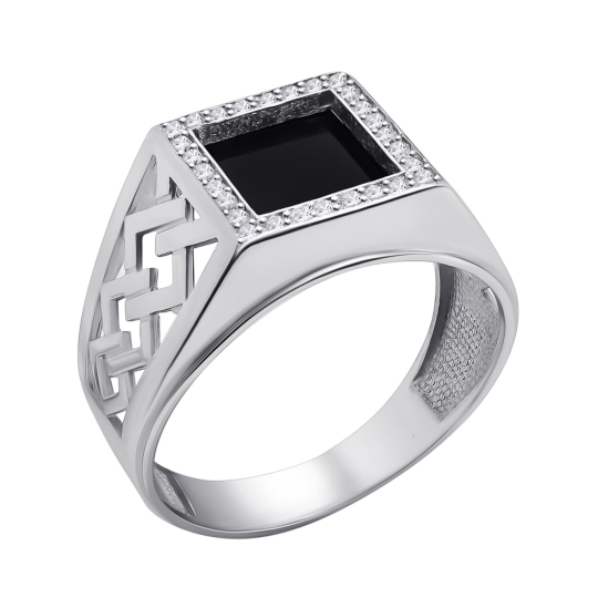 Кольцо из серебра "Змея"