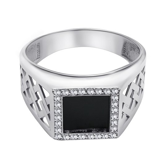 Кольцо из серебра "Змея"