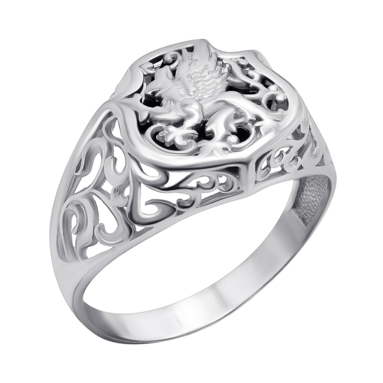 Кольцо из серебра с фианитами