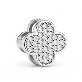 Подвеска из серебра с фианитами