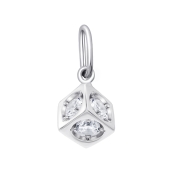 Подвеска из серебра с фианитами