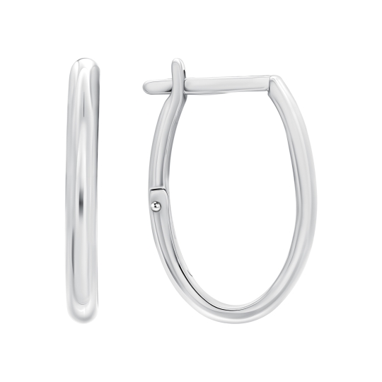 Серьги из серебра с ювелирными кристаллами