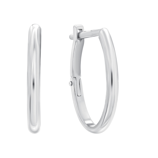 Серьги из серебра с ювелирными кристаллами