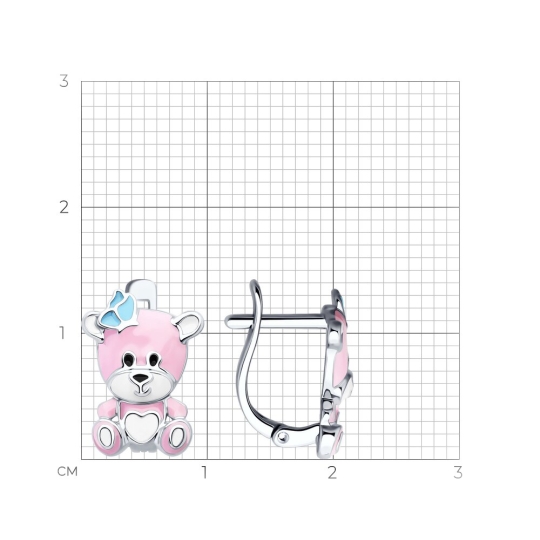 Серьги из серебра 