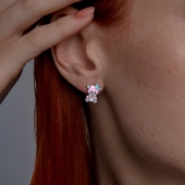 Серьги из серебра с эмалью