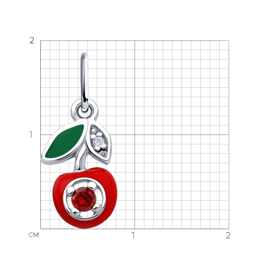 Подвеска из серебра с жемчугом