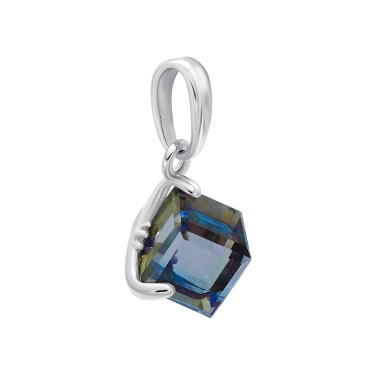 Подвеска-крест из серебра