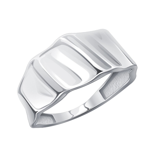 Кольцо из серебра с фианитами