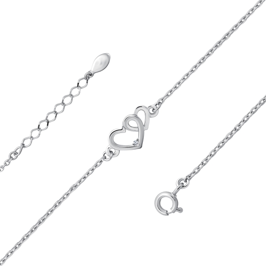 Браслет из серебра с позолотой