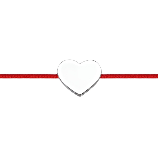 Браслет из каучука с серебряным замком