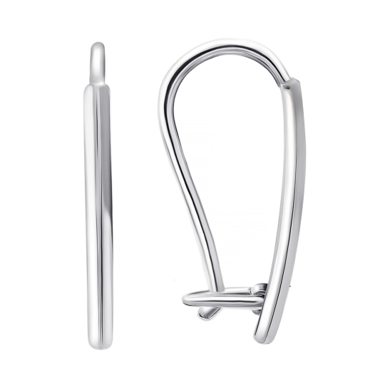 Серьги из серебра с цитринами и фианитами