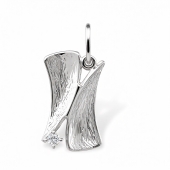 Подвеска из серебра с фианитом