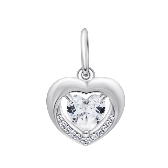 Подвеска из серебра с топазом