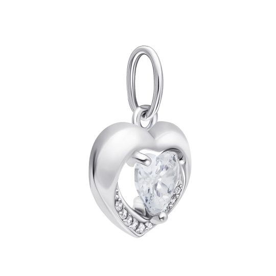 Подвеска из серебра с топазом