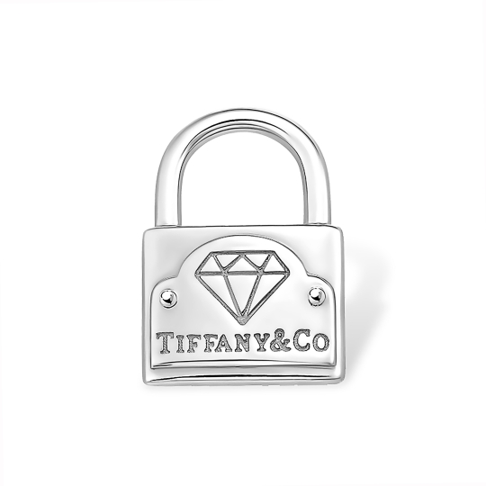 Подвеска-шарм из серебра с фианитами