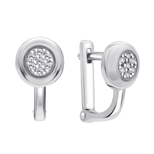 Серьги-трансформеры из серебра