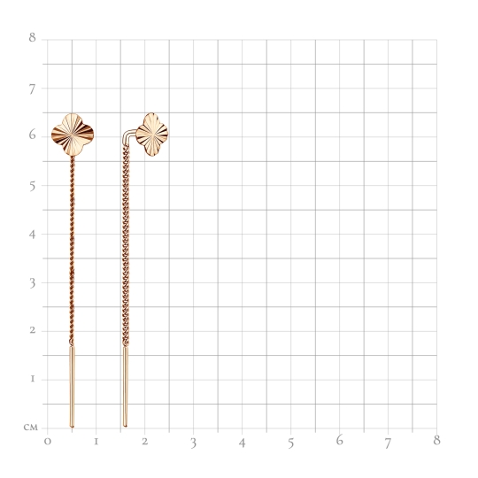 Серьги из золота с бриллиантами и сапфирами