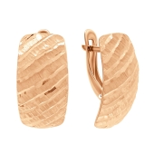 Серьги из серебра с позолотой