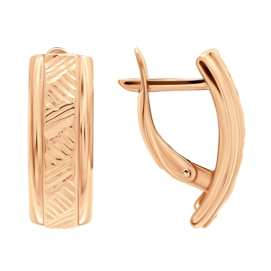 Серьги из серебра с раухтопазами и фианитами