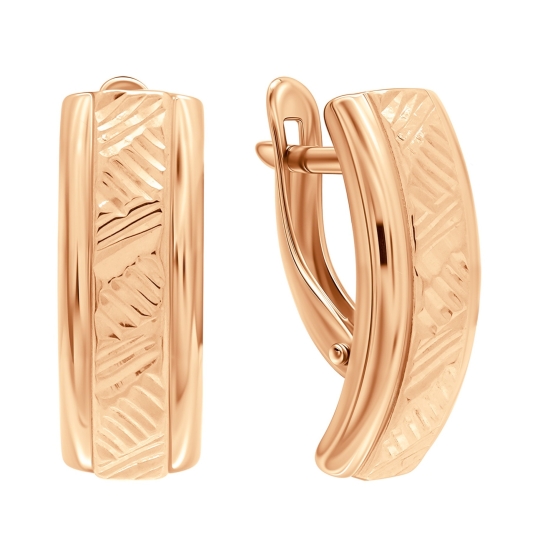 Серьги из серебра с раухтопазами и фианитами