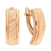 Серьги из серебра с позолотой