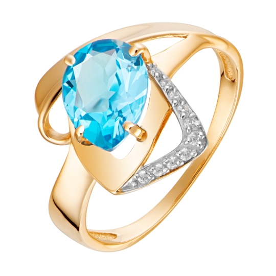 Кольцо из лимонного золота