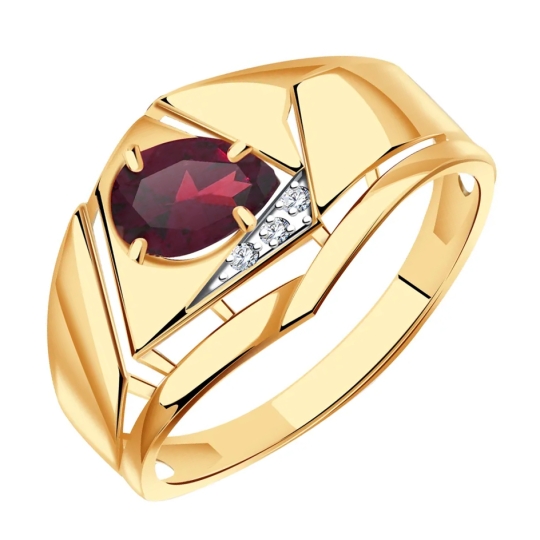 Кольцо из золота с бриллиантом