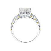 Кольцо из серебра с горным хрусталем