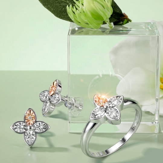 Серьги из серебра с султанитами