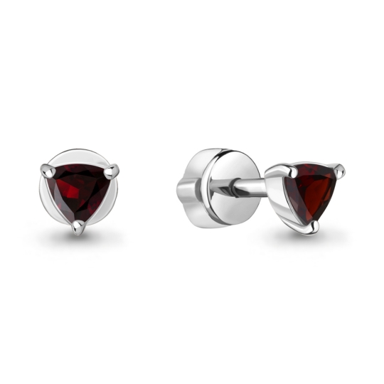 Серьги из серебра с цитринами