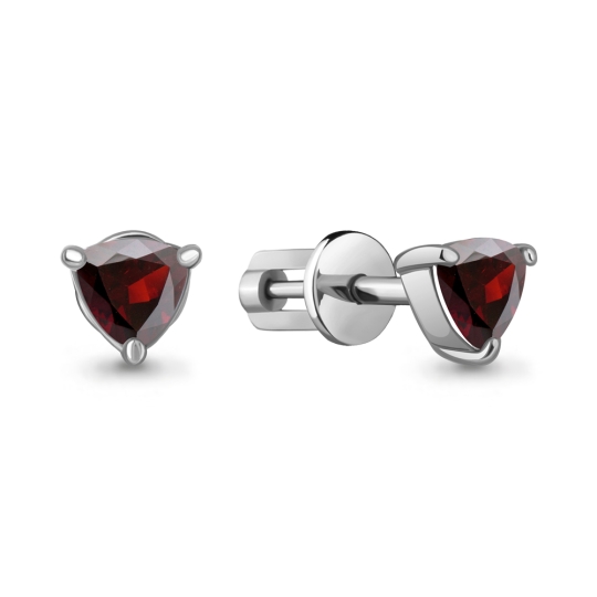 Серьги из серебра с цитринами