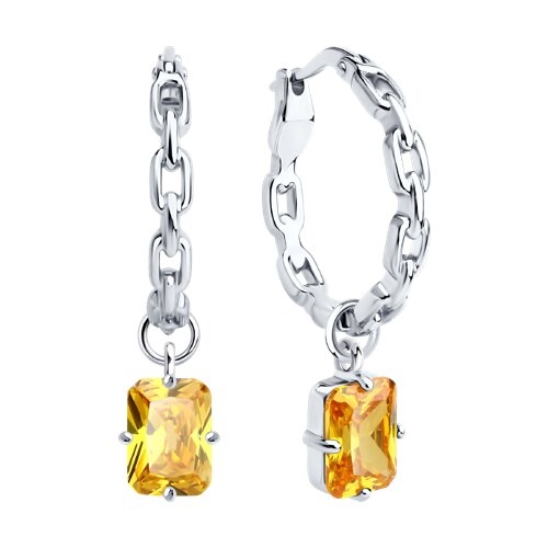 Кольцо из серебра с фианитом