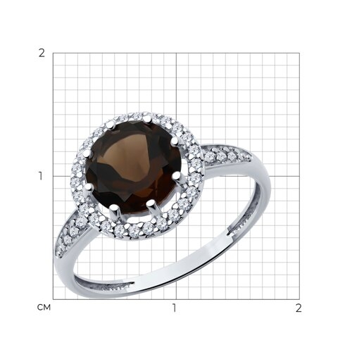 Кольцо на фалангу из серебра с позолотой