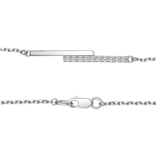 Браслет из серебра плетения "Бисмарк"