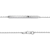 Браслет из серебра с фианитами