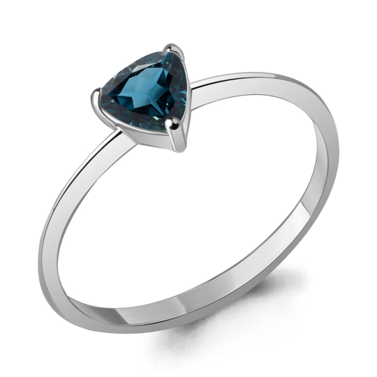 Кольцо из серебра с топазом Swiss