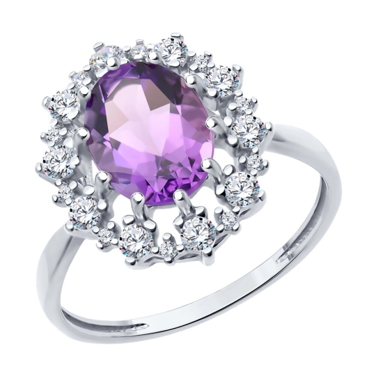 Кольцо из серебра с агатом