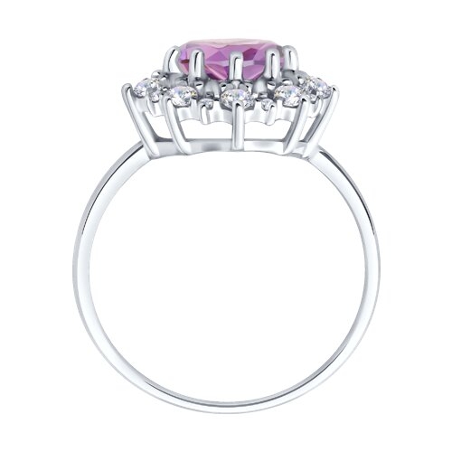 Кольцо из серебра с агатом