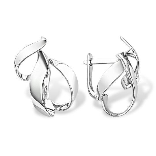 Серьги из серебра с эмалью