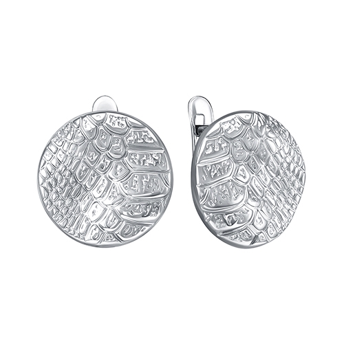 Серьги из серебра с позолотой и раухтопазами