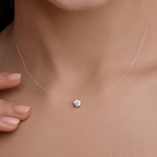 Колье из серебра