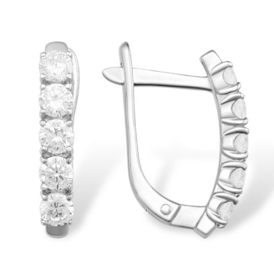 Серьги из серебра с позолотой