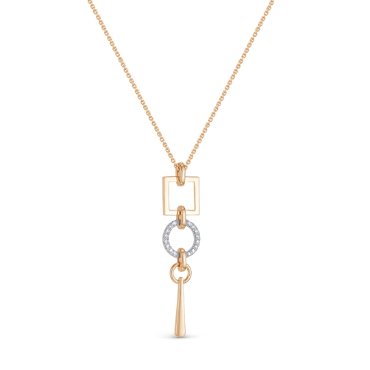 Колье из золота с фианитами