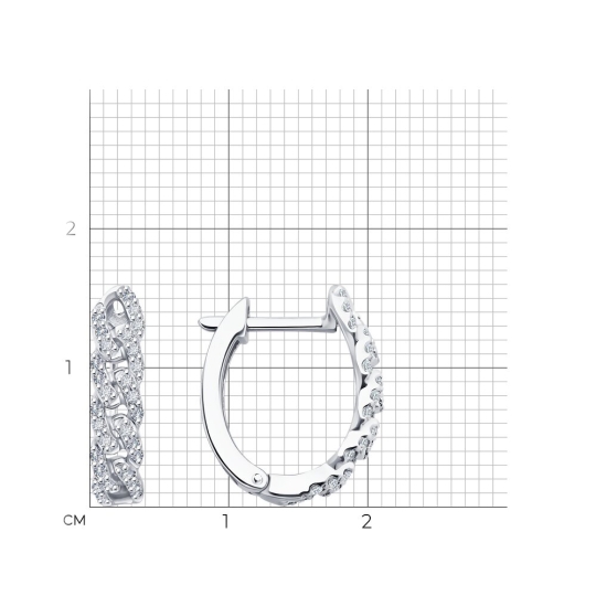 Серьги из золота с аметистами