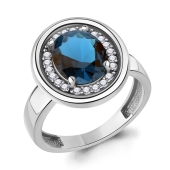 Кольцо из серебра с ювелирным кристаллом