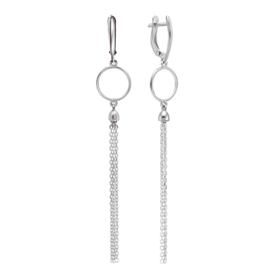 Серьги из серебра с позолотой